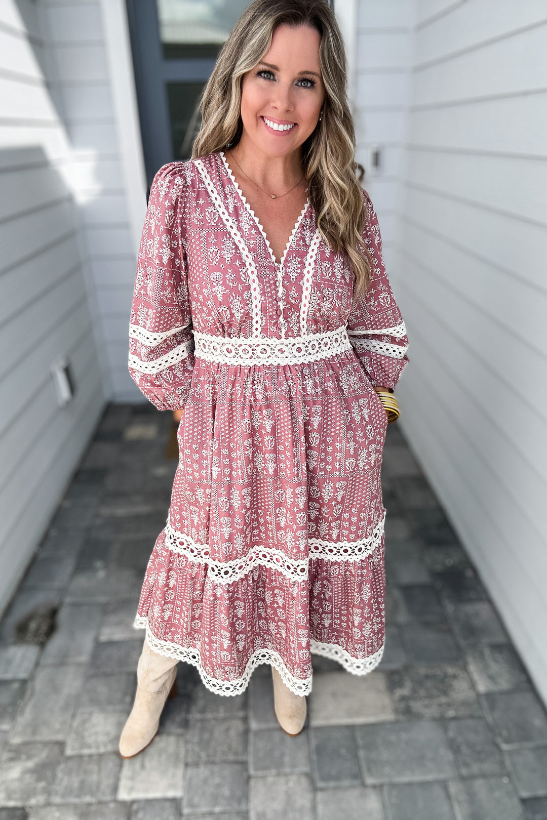 Dreaming of You Midi Dress - Mauve