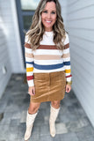 Molly Bracken: Corduroy Skirt  - Beige