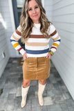 Molly Bracken: Corduroy Skirt  - Beige