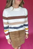 Molly Bracken: Corduroy Skirt  - Beige