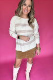 On Time Mocha Sweater