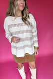 On Time Mocha Sweater