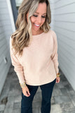 Blushing Beauty Bat Wing Sweater