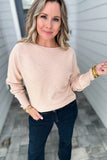 Blushing Beauty Bat Wing Sweater