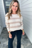 On Time Mocha Sweater