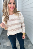 On Time Mocha Sweater