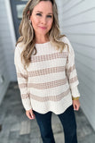 On Time Mocha Sweater