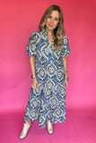 THML: Meet Me Printed Midi Dress