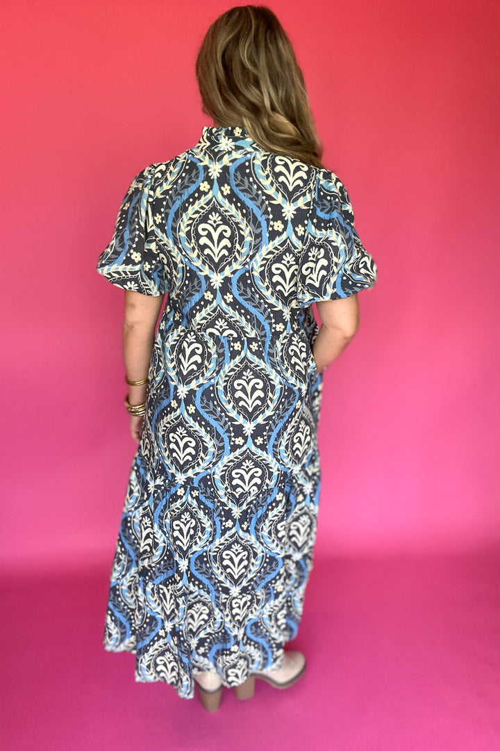 THML: Meet Me Printed Midi Dress