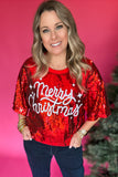 Simply Southern: Merry Christmas Sequin Top