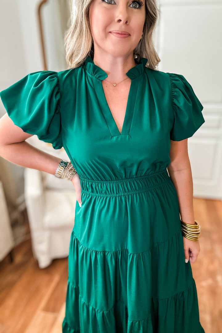 Tomorrow Is Calling Dress - Hunter Green