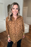 See Me Now Leopard Tunic - Camel