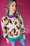 THML: Love You Leopard Sweater