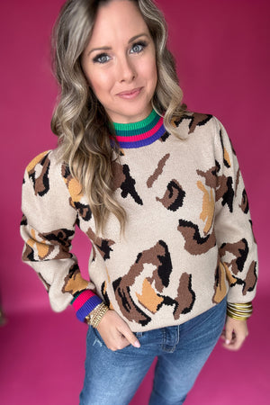 THML: Love You Leopard Sweater