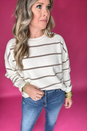 Call Me Basic Stripe Sweater