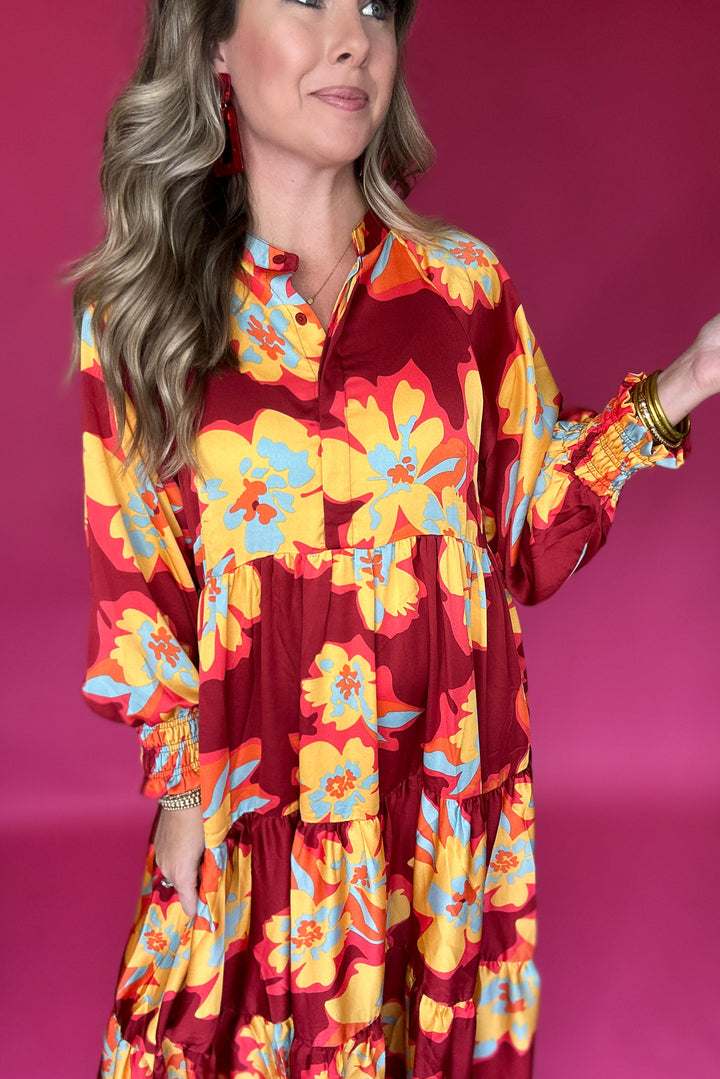 To The Rescue Floral Maxi Dress