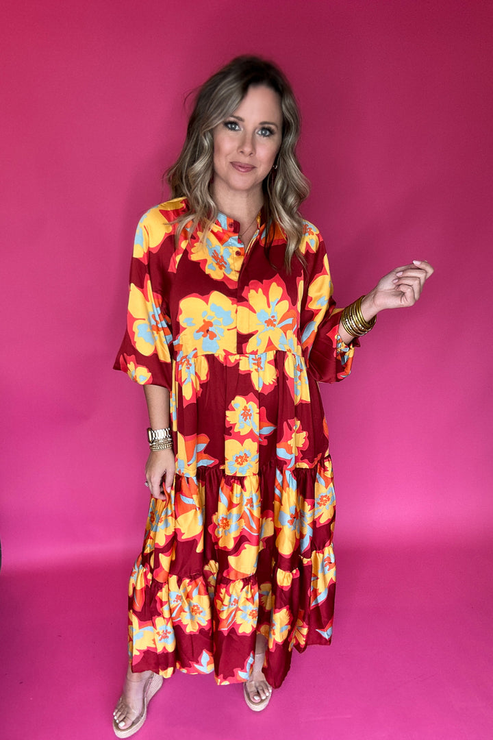 To The Rescue Floral Maxi Dress