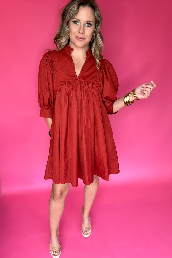 Simply The Best Dress - Brick