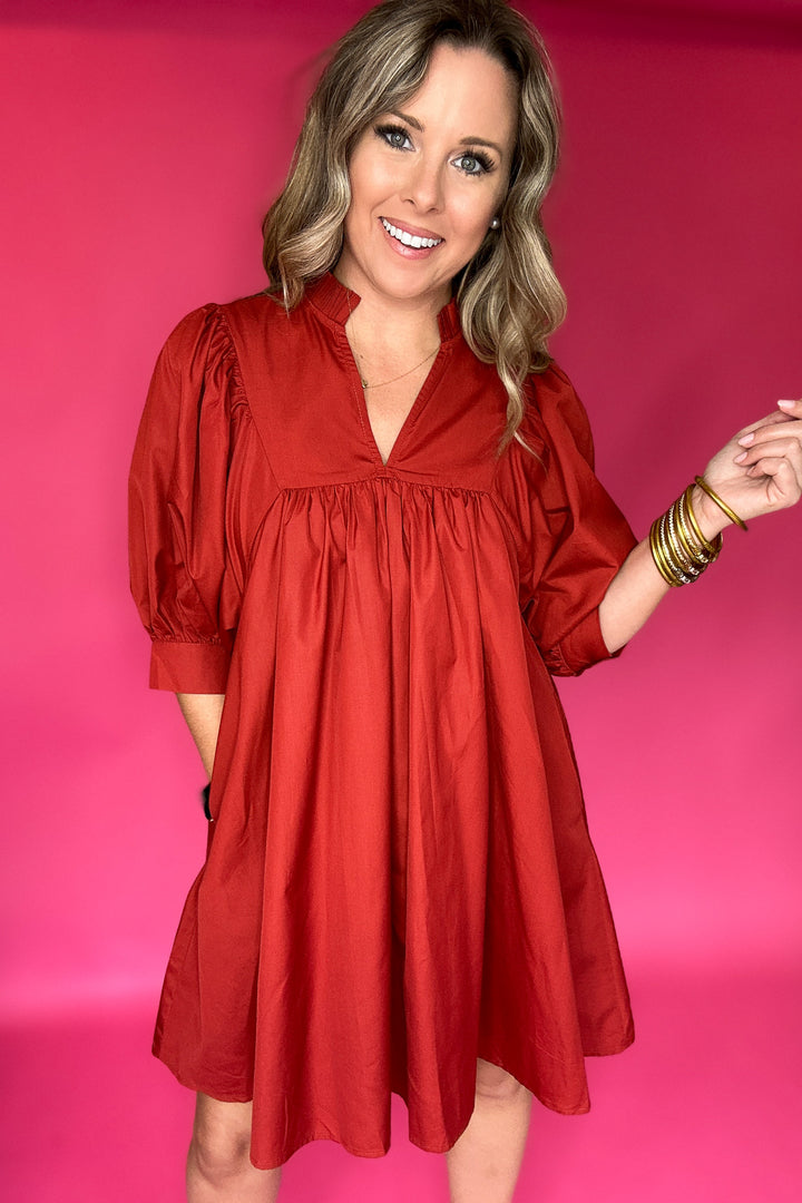 Simply The Best Dress - Brick