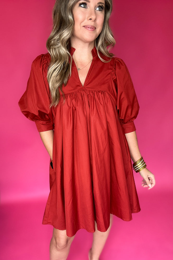 Simply The Best Dress - Brick