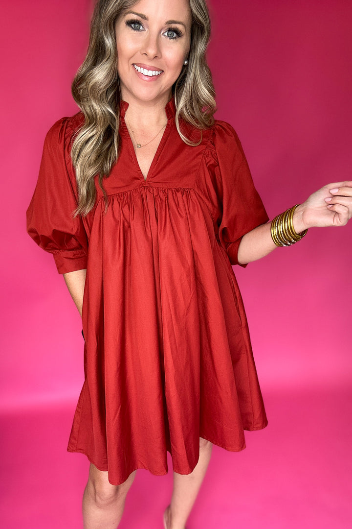 Simply The Best Dress - Brick