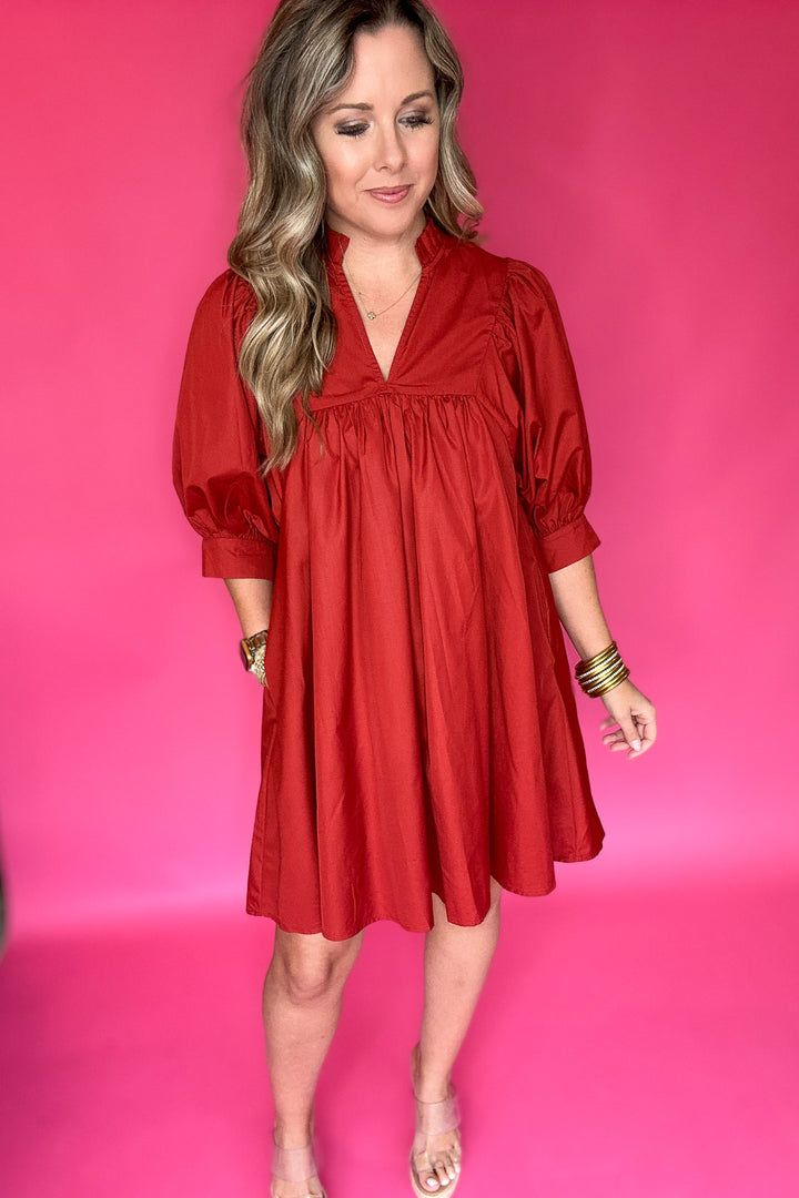 Simply The Best Dress - Brick