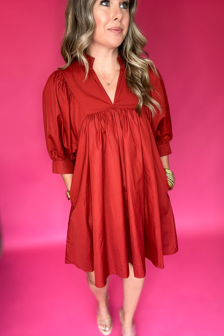 Simply The Best Dress - Brick