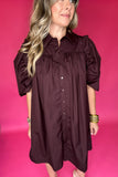 Ruffle Goes On Dress - Deep Plum