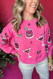 Holiday Spirits Cocktail Sweater