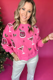 Holiday Spirits Cocktail Sweater