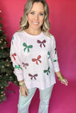 Katie Sweatshirt Sequin Bows