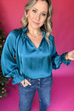 Teal Bliss Long Sleeve Top