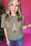 Leopard Christmas Tree Tee