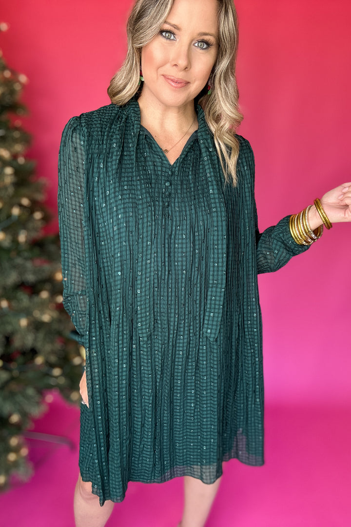 Molly Bracken: Shine On Hunter Green Dress