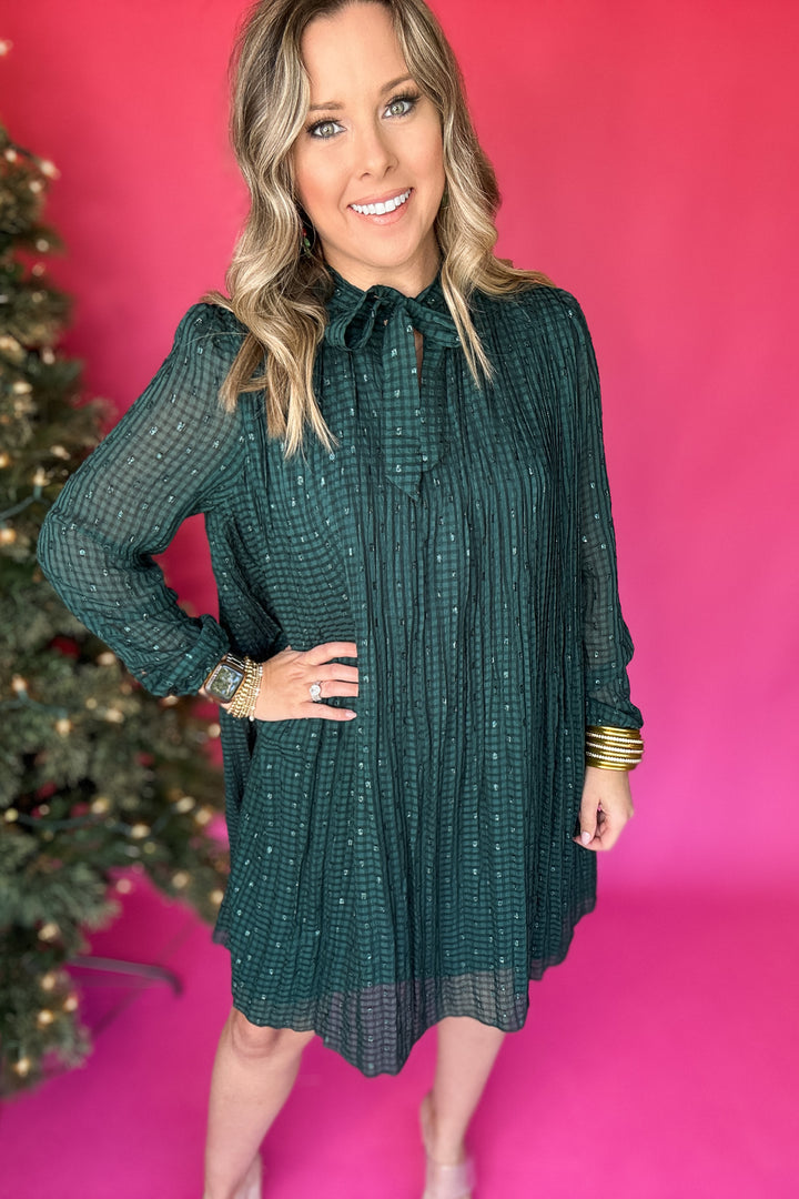 Molly Bracken: Shine On Hunter Green Dress