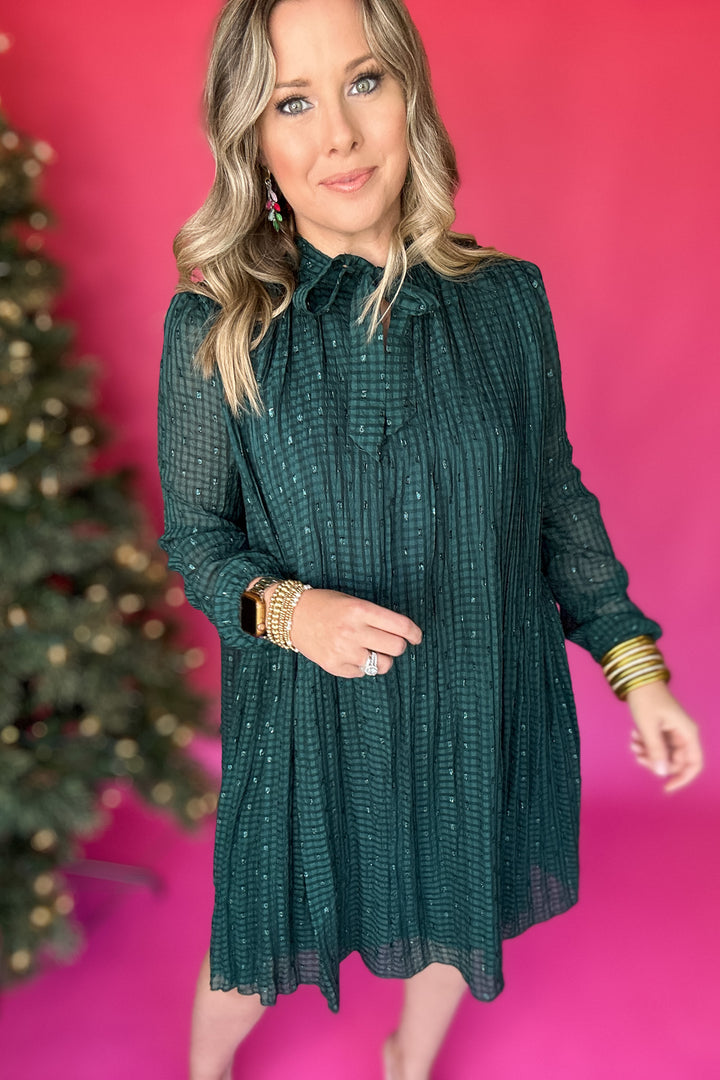 Molly Bracken: Shine On Hunter Green Dress