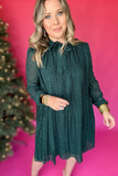 Molly Bracken: Shine On Hunter Green Dress