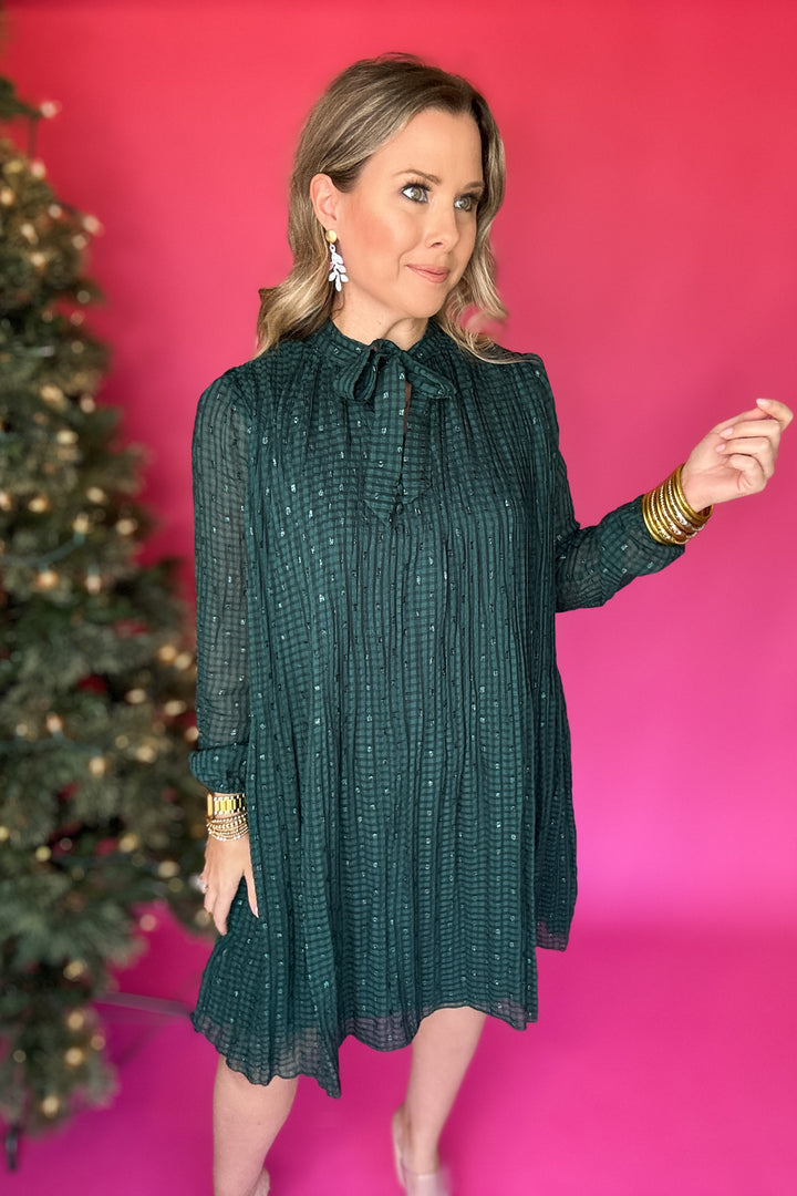 Molly Bracken: Shine On Hunter Green Dress