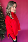 THML: Most Like You Sweater Tunic - Red