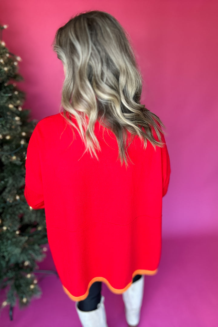 THML: Most Like You Sweater Tunic - Red