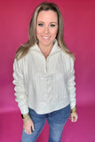 Molly Bracken: Shine Bright White  Sequin Sweater