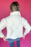 Molly Bracken: Shine Bright White  Sequin Sweater