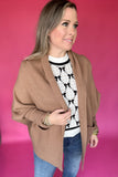 Back To Basics Tan Winged Cardigan