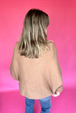 Back To Basics Tan Winged Cardigan