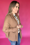 Back To Basics Tan Winged Cardigan