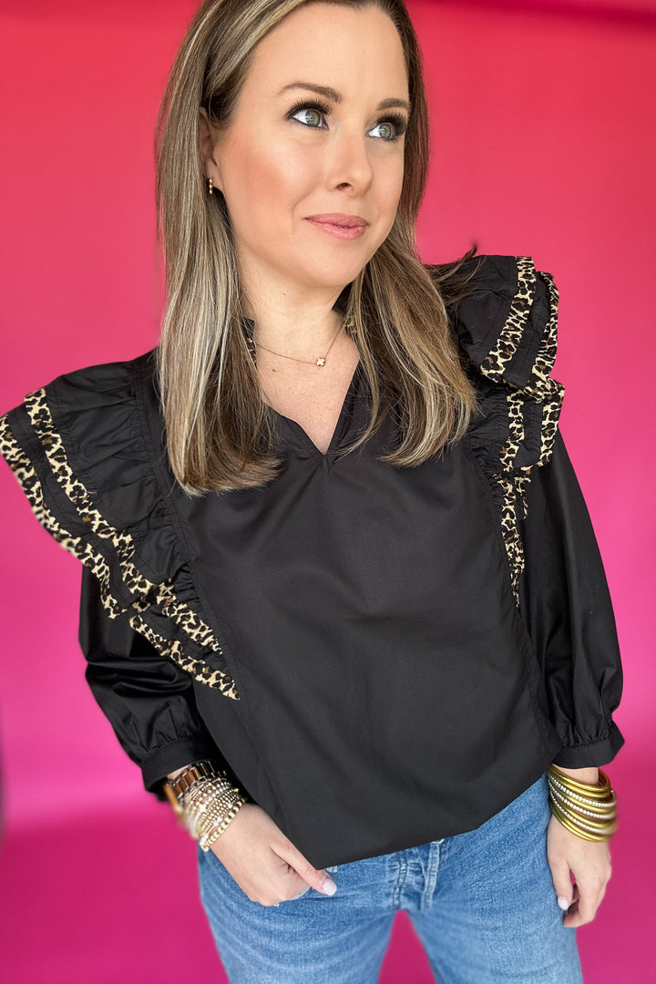 Wish It All Leopard Blouse
