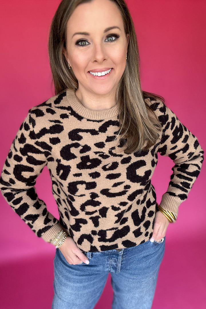 Wildly Yours Leopard Knit Sweater