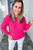 Molly Bracken: Hot Pink Spring Sweater