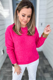 Molly Bracken: Hot Pink Spring Sweater