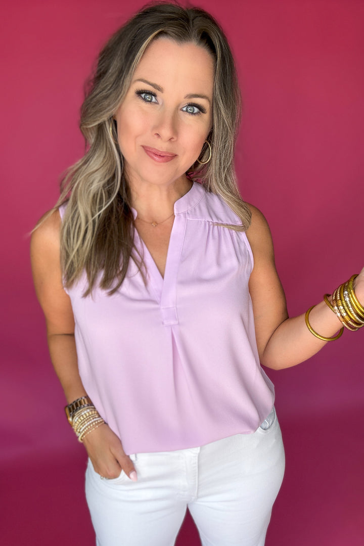 Poised & Pretty Tank - Lavender